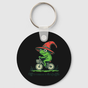 Porte-clés Chapeau de magicien de bicyclette de grenouille re