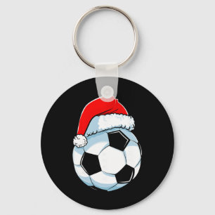 Porte-clés Chapeau de Noël drôle de Santa Soccer Byll Sports