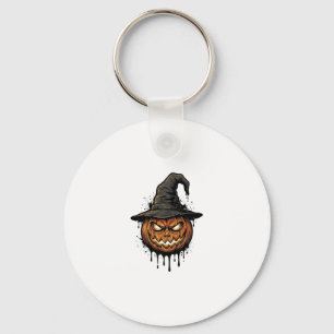 Porte-clés Chapeau De Sorcière Vintage Citrouille Graphique H
