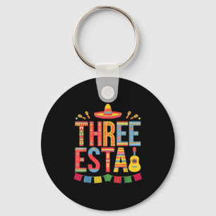Porte-clés Chapeau mexicain de fiesta pour les 3 ans de Three