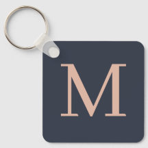 Charbon et rose clair Personnalisé Monogramme