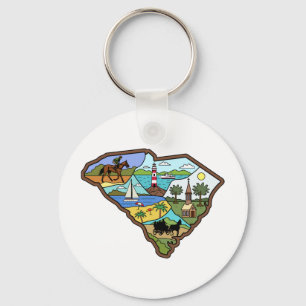 Porte-clés Charleston Columbia South Carolina Myrtle Beach