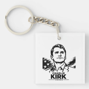 Porte-clés charlie Kirk