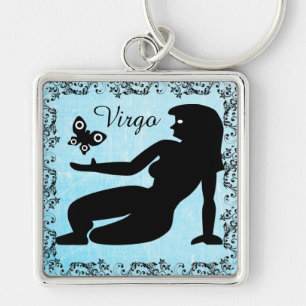 Porte-clés Charme bleu de porte - clé de Vierge de signe