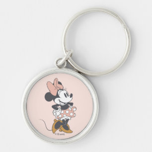 Porte-clés Charme Douce Vintage Minnie Mouse à Points de Repè