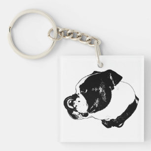 Porte-clés charme ligne Bulldog