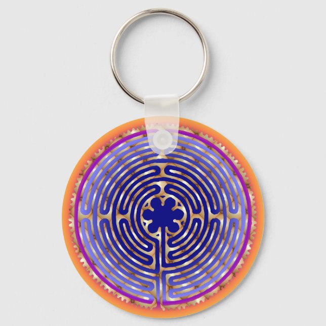 Porte-clés Chartres Labyrinth Pearl Porte - clé des chemins d (Recto)