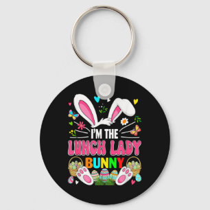 Porte-clés Chasse au costume de lapin de Pâques de dame de dé