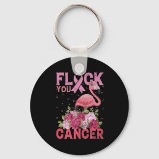 Porte-clés Chasse-toi Cancer Pink Ribbon Flamant rose Danse m