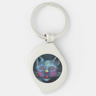 Porte-clés Chat bleu