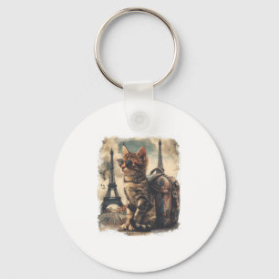 Porte-clés Chat compagnon de voyage