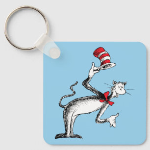 Porte-clés Chat dans le Casquette prend une chèvre