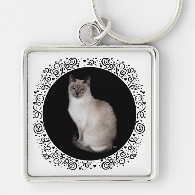 Porte-clés Chat de Siamese (Devant)