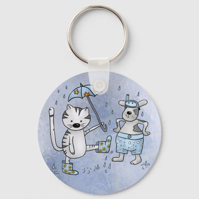 Porte-clés Chat et chien (Recto)
