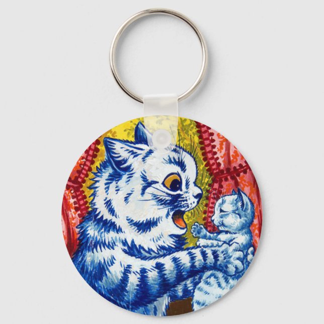 Porte-clés Chat et ses chatons (Recto)