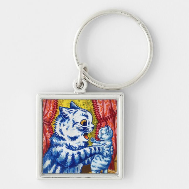 Porte-clés Chat et ses chatons (Devant)