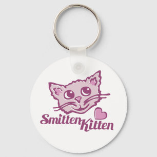 Porte-clés Chat graphique mignon rose smitten chaton porte - 