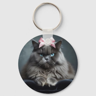Porte-clés chat himalayen