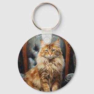 Porte-clés chat Maine Coon
