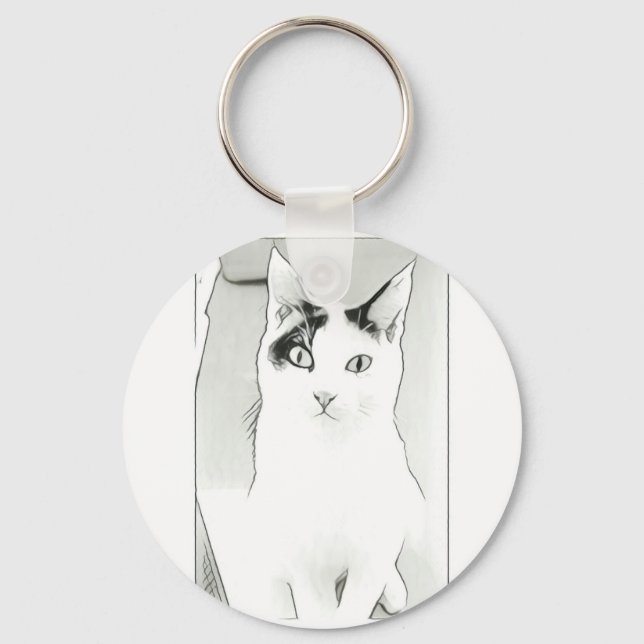 Porte-clés Chat Mignon (Recto)