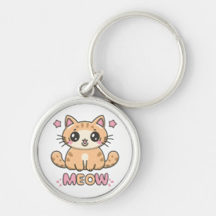 Porte-clés chat mignon miaou