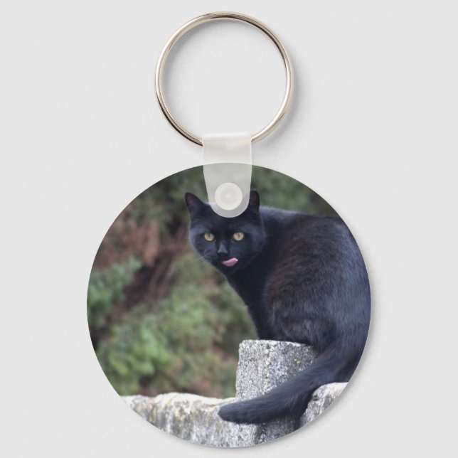 Porte-clés Chat noir (Recto)