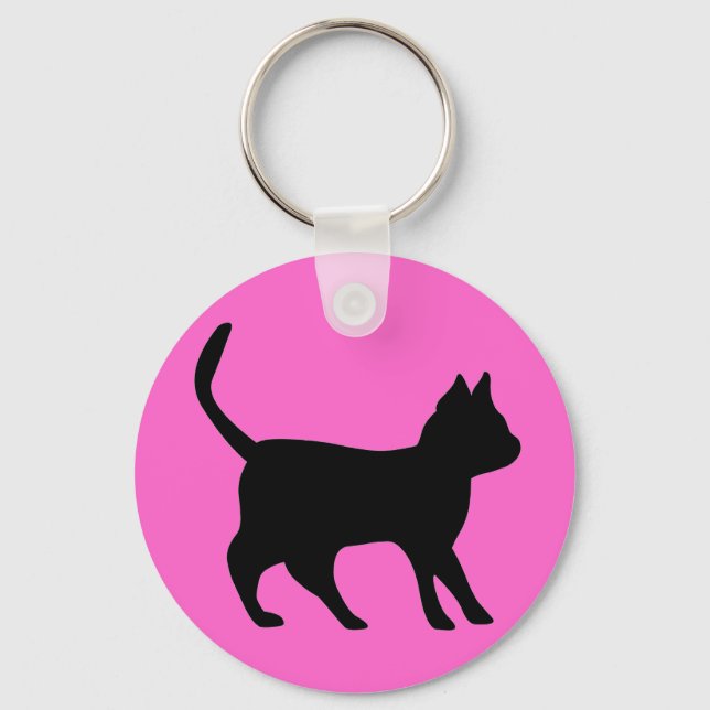 Porte-clés Chat noir (Recto)