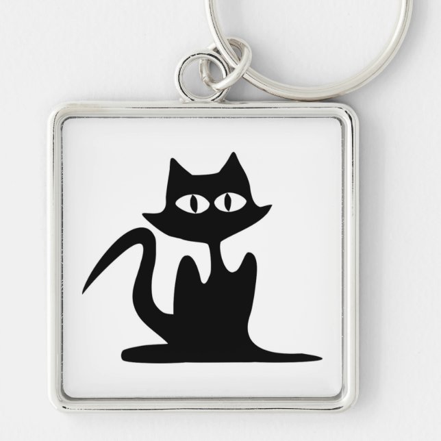 PORTE-CLÉS CHAT NOIR (Devant)