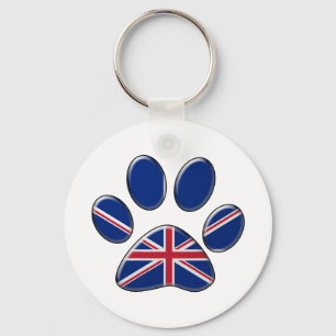 Porte-clés Chat patriote britannique