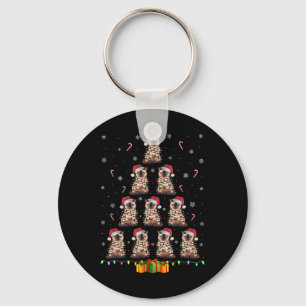 Porte-clés Chat Siamois Santa Chapelle Noël Lumières Hommes F