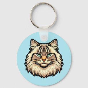 Porte-clés Chat sibérien