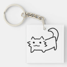 Porte-clés chat simple mignon