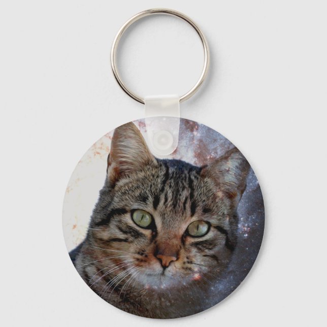 Porte-clés Chat spatial (Recto)