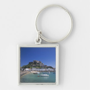 Porte-clés Château Mont Orgueil et port, Gorey, Jersey