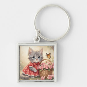 Porte-clés chaton adorable