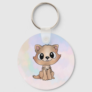 Porte-clés Chaton brun