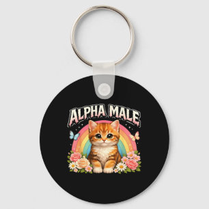 Porte-clés Chaton mâle alpha chat drôle