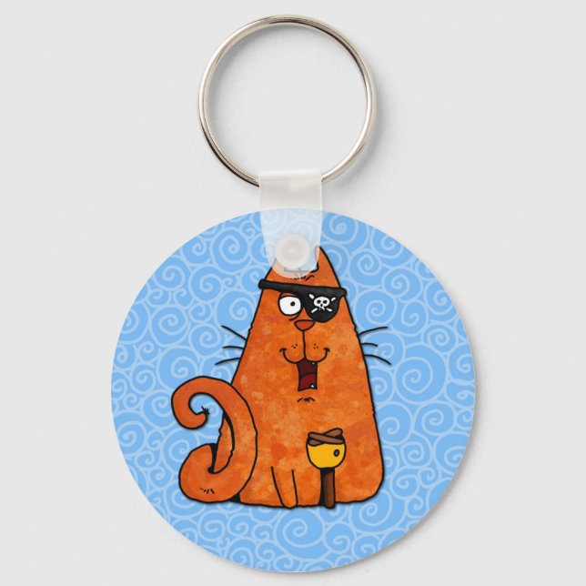 Porte-clés chaton pirate (Recto)