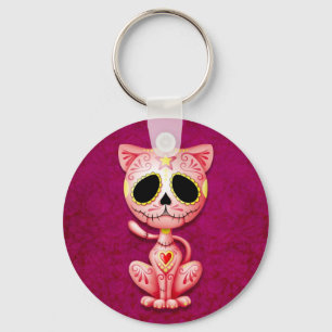 Porte-clés Chaton rose de sucre de zombi
