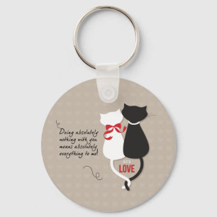 Porte-clés Chats amoureux