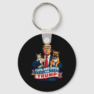 Porte-clés Chats et chiens pour Trump 2024 Chatons et chiens 