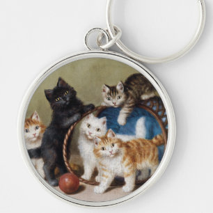 Porte-clés Chats vintages Chatons Sophie Sperlich La Balle Ro