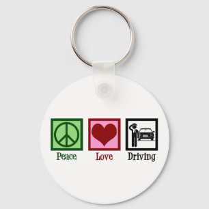 Porte-clés Chauffeur Peace Love Driving Business