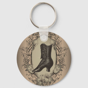 Porte-clés Chaussure Vintage victorienne rétro fashionista pa