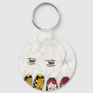 Porte-clés Chaussures De Ski, Passant Par