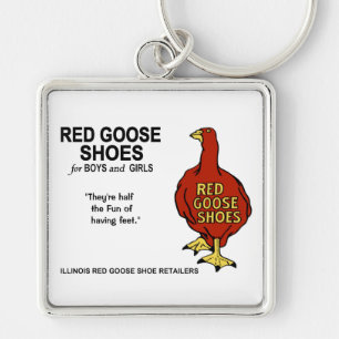 Porte-clés Chaussures d'oie rouge de l'Illinois