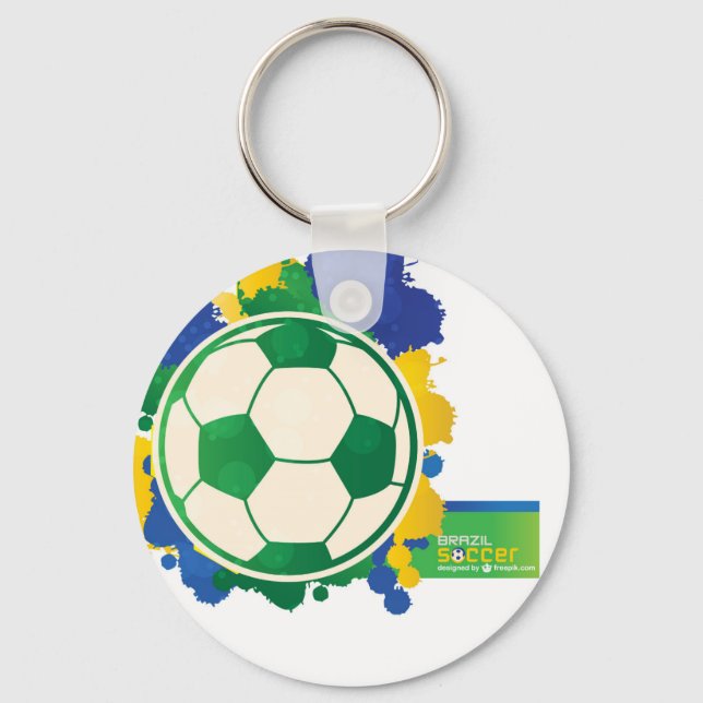 Porte-clés Chaveiro Série Brésil - Bola (Recto)