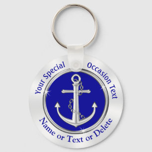 Porte-clés Cheap Anchor Party Favors, Nautical Keychains