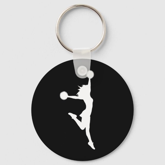 Porte-clés Cheer 2 Porte - clé en silhouette noir (Recto)