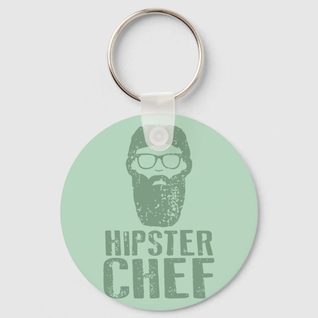 Porte-clés Chef Hipster (Recto)